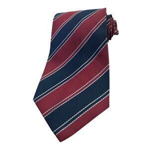 Emporio Armani Men's Multicolor Striped Silk‎ Tie 55” Length Red blue 3.5” width